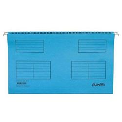 Bantex Flex Suspension File Kraft V-Base 15mm Square 30mm A4 Blue Ref 100331432
