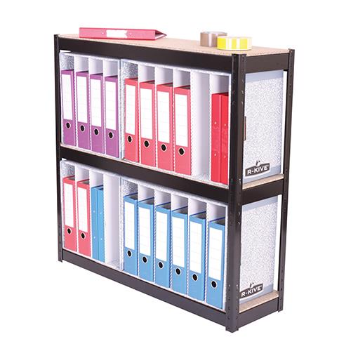 Buy Storage Solutions 3 Shelf Lever Arch File Unit Black STS56049