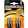 Pile Duracell Plus - ministilo AAA - conf. 4
