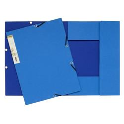 Cartelletta con elastico FOREVER® Exacompta - a 3 lembi - azzurro/blu