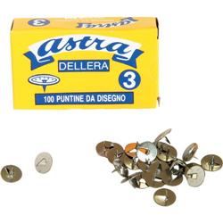 Offerte prezzi Puntine da disegno a 1 punta dellera - 12 mm - conf. 100 Puntine da disegno a 1 punta dellera - 12 mm - conf. 100