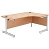 Image of Essentials 1612 Crescent Workstation - TES1612CWSRCLOK