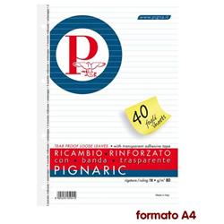 Offerte prezzi Ricambi rinforzati pignaric - a4 - a righe 1r - conf. 40 Ricambi rinforzati pignaric - a4 - a righe 1r - conf. 40