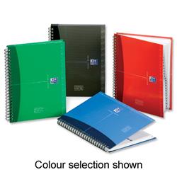 Oxford Office Address Book Wirebound Hardback 144pp 90gsm A5 Random Colour Selection Ref 100101258