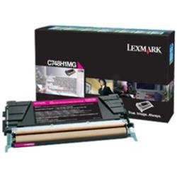 Lexmark C748 Laser Toner Cartridge Return Program High Yield Page Life 10000pp Magenta Ref C748H3MG