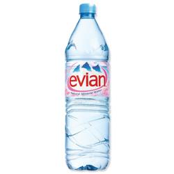 Evian Natural Mineral Water Bottle Plastic 1.5 Litre Ref 01110 - Pack 12