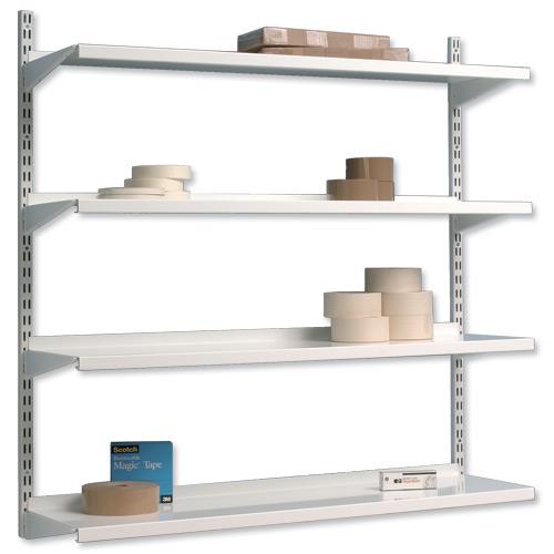 Trexus Top Shelf Shelving Unit System 4 Shelves Wallmounted