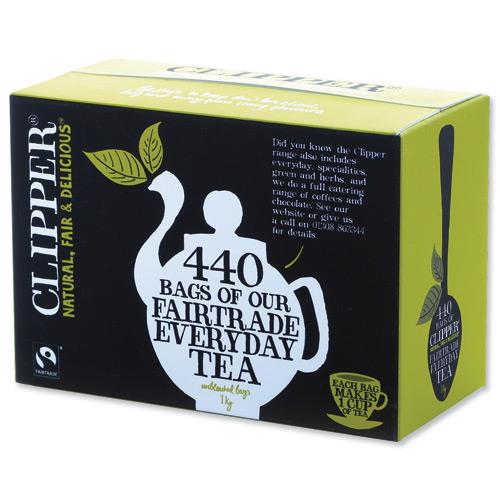 Clipper Fairtrade Tea Bags Ref 0403273 [Pack 440] 0403273