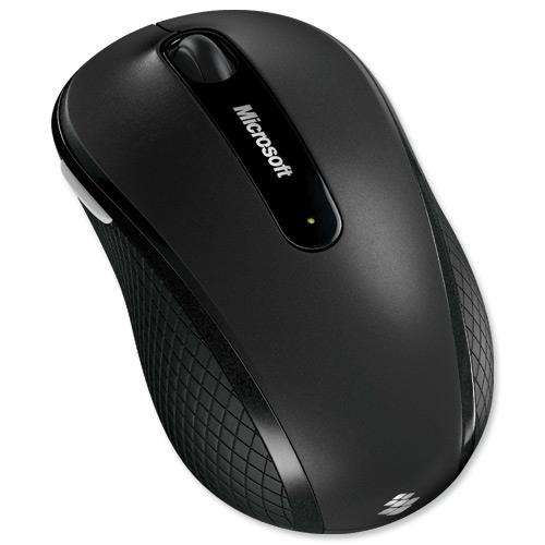 Microsoft Wireless Mouse 4000 BlueTrack USB Nano Transceiver Black Ref