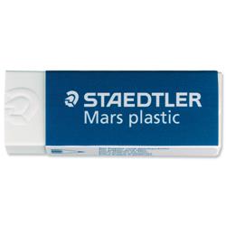 Staedtler Mars Plastic Eraser Premium Quality Self-cleaning 65x23x13mm Ref 2650BK2DA - Pack 2