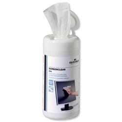 Durable Screenclean Moist Low Lint Cleaning Wipes Pre-saturated Ref 5736 - Tub 100