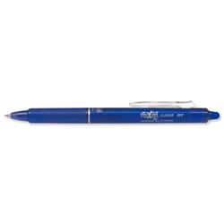 Pilot FriXion Clicker Rollerball Retractable Erasable 0.7 Tip 0.35mm Line Blue Ref 229101203 - Pack 12