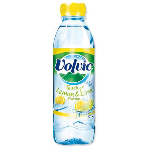Volvic Touch Of Fruit Water Bottle 500ml Lemon and Lime Ref 16440 Pack24 16440