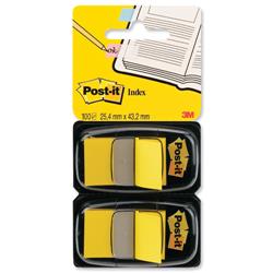Post-it Index Flags 25mm Yellow Ref 680-YEEU - Pack 2