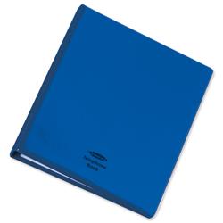 Telephone Index and Address Book Binder with Matching A-Z Index and 20 Sheets A5 Blue