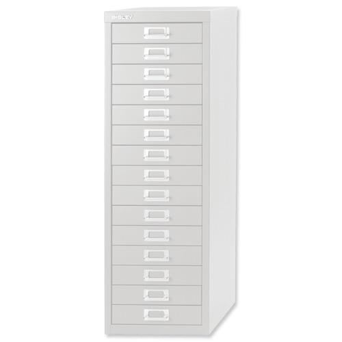 Bisley SoHo 15 Drawer Multidrawer 279x408x860mm Chalk Ref