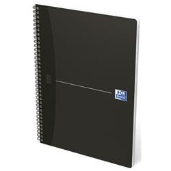 Oxford Office Notebook Wirebound Soft Cover Ruled 180pp 90gsm A4 Smart Black Ref 100102931 - Pack 5