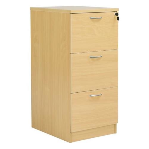 Fraction Plus 3 Drawer Filing Cabinet Nova Oak Ref Fpfc3noak
